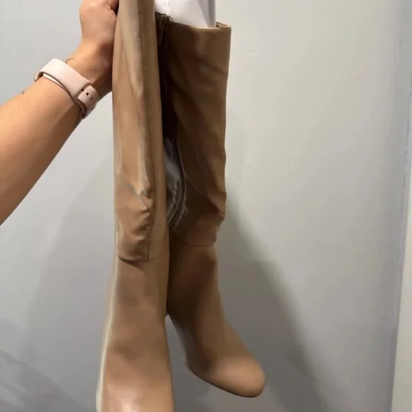 Thursday Boot Company Tan Over the Knee Boots - Main Image